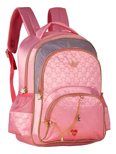 Mochila De Costas Infantil Sweet Queen Princesa Clio Rosa