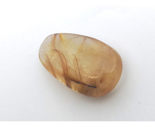 Cuarzo Rutilado Cabellera De Venus Joyeria Gema Natural C58 Dorado