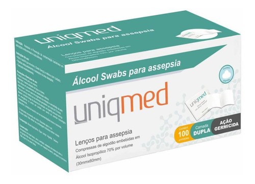 Kit Swab 70% Saches Lenços Higiênicos 1000un - Uniqmed