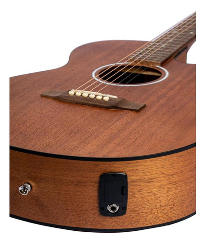 Guitarra Electroacustica Bamboo Ga-40 Mahogany Q Con Funda