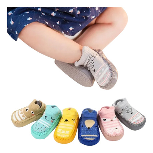 Bebé, Niño, Suave, Calcetines, Antideslizante, Zapatos 4 Par