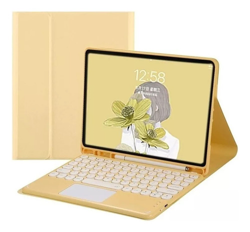 Funda Redonda Con Teclado Para iPad De 9,7  5/6th/air 2 Touc