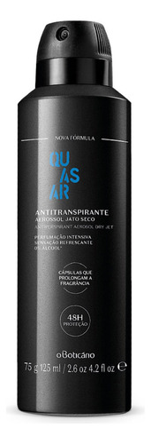 Desodorante Antitranspirante Aerossol Quasar 75g Fragrância Quasar