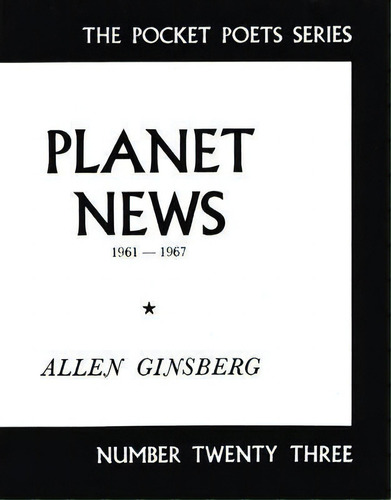 Planet News, De Allen Ginsberg. Editorial City Lights Books, Tapa Blanda En Inglés