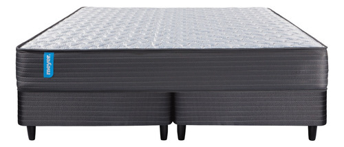 Sommier Y Colchon King (200x200) Meyer Sleep Resorte Color Gris