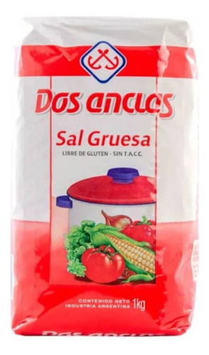 Sal Dos Anclas Gruesa Paquete 1 Kg Pack 6 Unidades