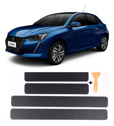 Accesorio Tuning Cubre Zócalos Carbono Peugeot 208 2019