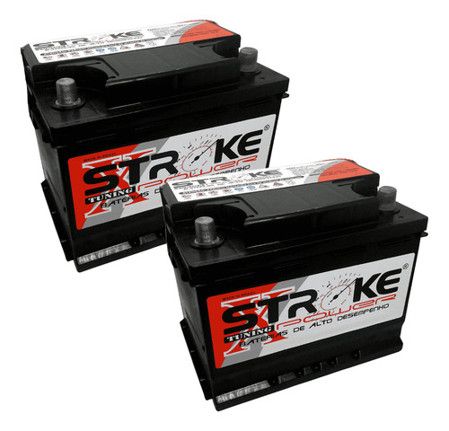 Kit 2 Baterias Som Automotivo 80ah 12v Estacionária Selada