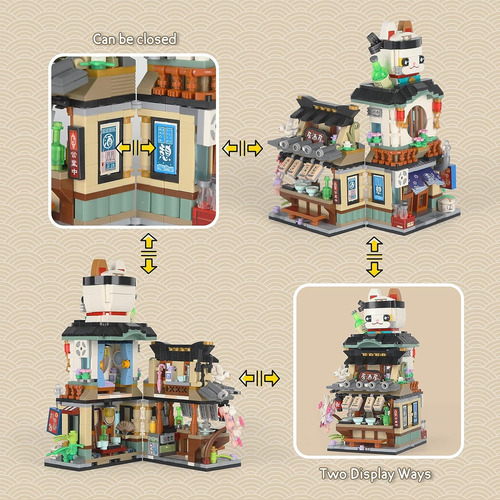 Qlt Japanese Street View Izakaya Mini Bloques De Constructuc