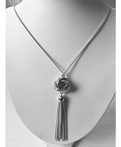Colgante De Cuello Con Cadena De Serpiente Con Nudo Y Extrem