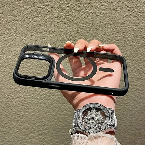 Funda Para iPhone Magsafe Uso Rudo Con Mica Lentes Cámara