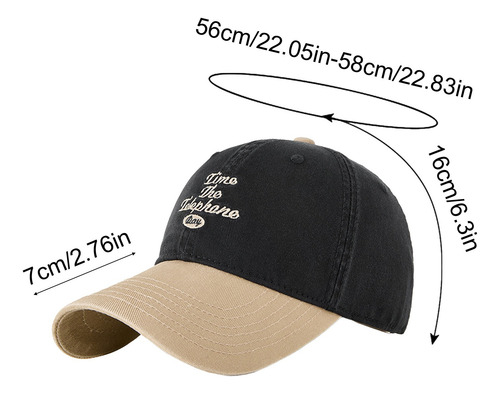 Gorra De Béisbol D Splicing, Transpirable, Transpirable, Ref