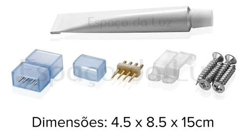 Kit Emenda Plug & Play Fita Led 14,4w De Alta Tensão 433249