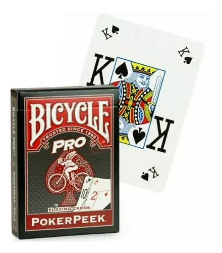 Baralho Bicycle Pro Poker Peek - Cor Vermelho em Promoção na