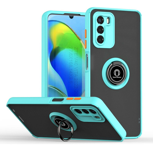 Funda De Teléfono Tpu + Pc Con Anillo Para Zte Blade V40 Vit