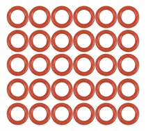 Comprar 30 Piezas Juntas Tóricas De Silicona Rojas De 0.236pulgadade
