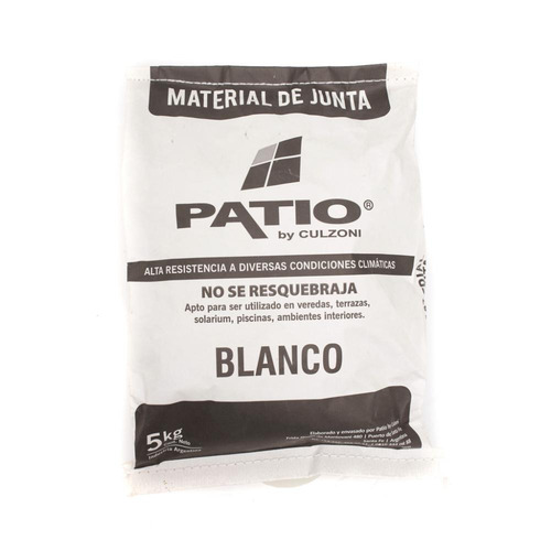 Imagen 2 de 4 de Material De Junta Patio X 5 Kilos Blanco