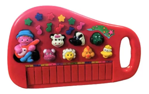 Piano Teclado Animal Brinquedo Infantil Sons Fazenda Sítio A Piçhas