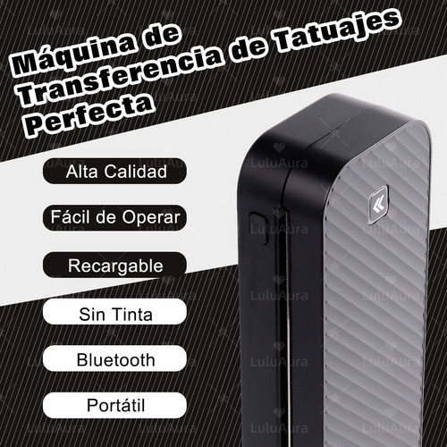 Impresora Térmica Stencil Para Tatuaje Bluetooth+10pzs Papel