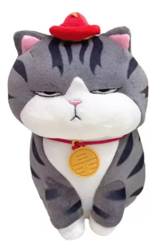 Lindo Peluche Suave Gato Emperador Enojado 30cm Kawaii