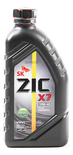 Aceite Para Motor Zic 10w40 X7 Sintetico Ci-4/sl Ben/dies 1l