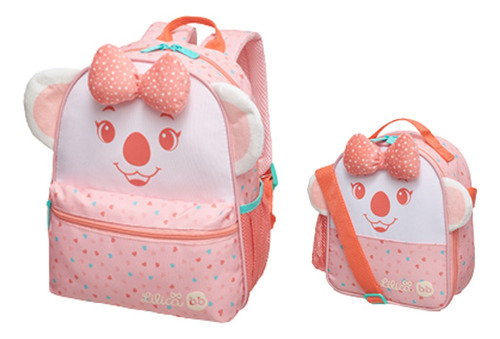 Kit Escolar Mochila Costas P Com Lancheira Trans Lilica Bb