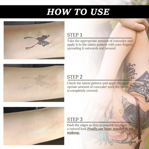 Cubre Tatuajes, Corrector Impermeable Invisible