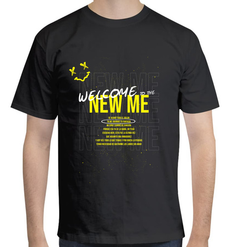 Playera Diseño Welcome The New Me - Moda - Feliz