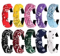 Comprar Tobatoba Bandana Headband For Women 10 Pack Bandas De W7qqh