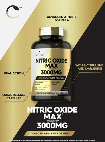 Óxido Nítrico Max Carlyle Sin Omg Entrega Inmediata