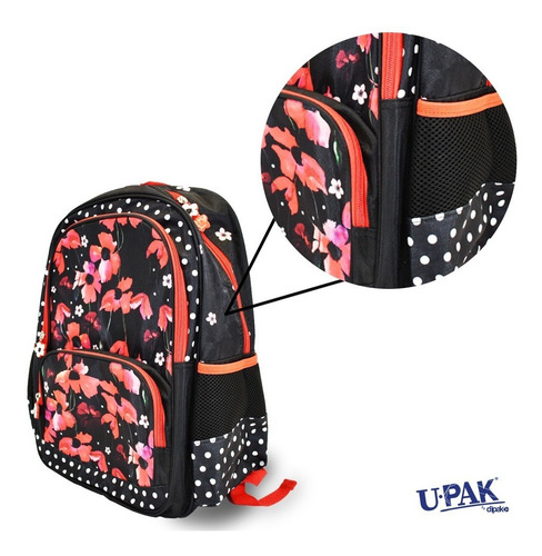 Mochila Primaria Flores Blossom - Upak