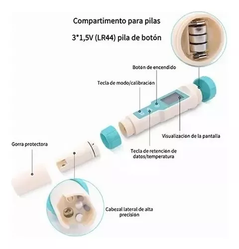 PILAS LR44 PARA MEDIDOR DE PH Y EC