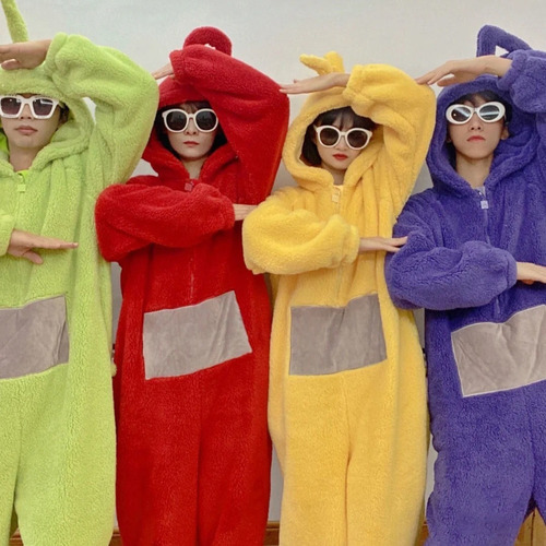 Pijama De Una Pieza Anime Teletubbies De Terciopelo Coral Cá