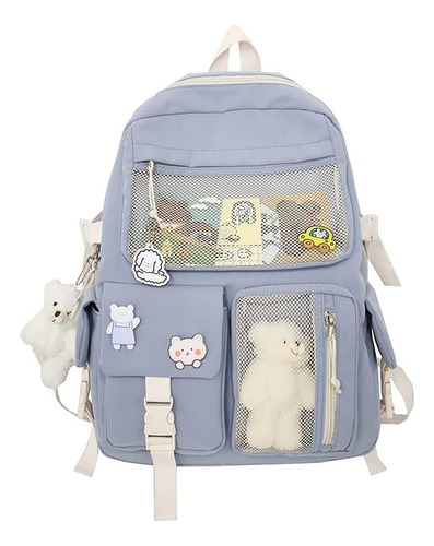 Mochila Kawaii Thanps Con Lindo Pin Y Accesorios Mochila Lin