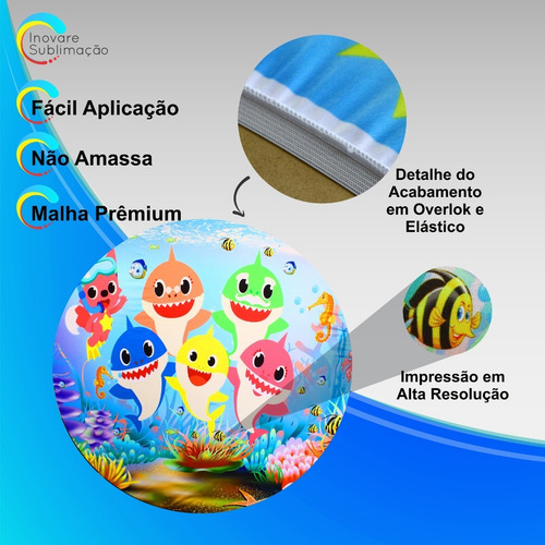 Painel 3d Festa Redondo Moana Baby 1,50x 1,50 C/elástico