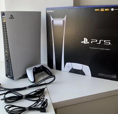 Playstation 5 Ps5 Versão Digital - Com Caixa E 1 Controle - Usado -  Escorrega o Preço