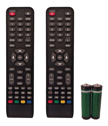 Paquete 2controles Para Atvio Atv-32 No Smartv Ak20150023019