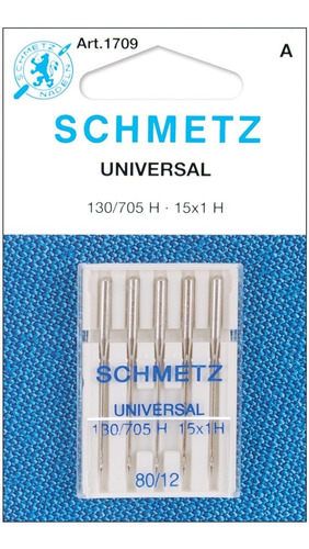 5 Agujas Schmetz Universal Size 12/80