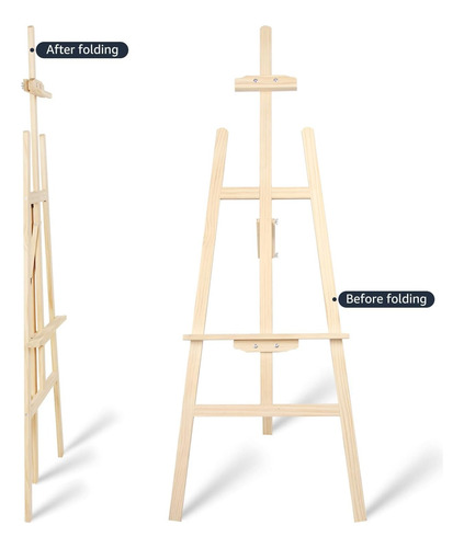 Atril Caballete Pintura Soporte Para Pintar 175cm Ajustable