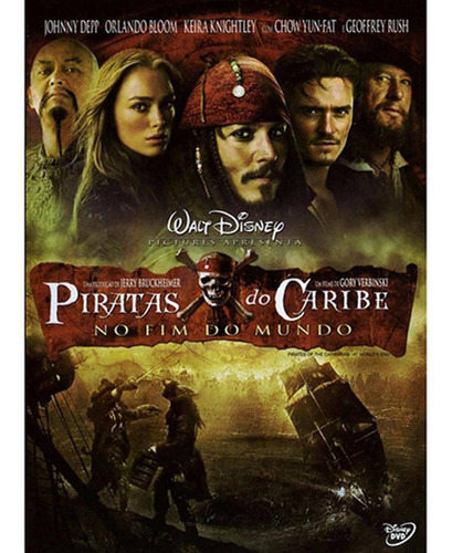 Piratas Do Caribe No Fim Do Mundo - Dvd Disney