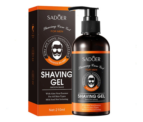 Gel De Afeitar Sadoer Para Afeitado Suave Barber 210ml