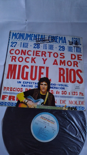 Miguel Ríos Conciertos De Rock Y Amor Disco De Vinil Origina