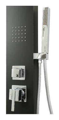 Ducha Escocesa Columna Gloa 3 Spray Slim Negra Alum Duchador
