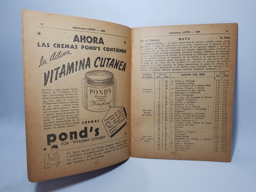 Imagen 7 de 8 de Antiguo Almanaque Lutti 1938 Mag 56831