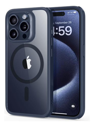 Funda Esr Para iPhone 15 Pro Max/magnética-azul Oscuro