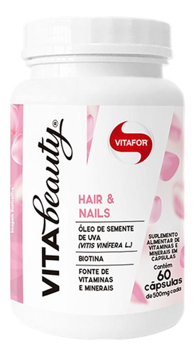 Vita Beauty 60 Capsulas - Vitaminas E Minerais - Vitafor 