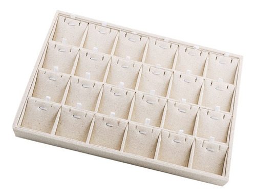 Imagen 6 de 7 de Caja Para Porta Anillos Bandeja De 24 Rejillas Para Collares