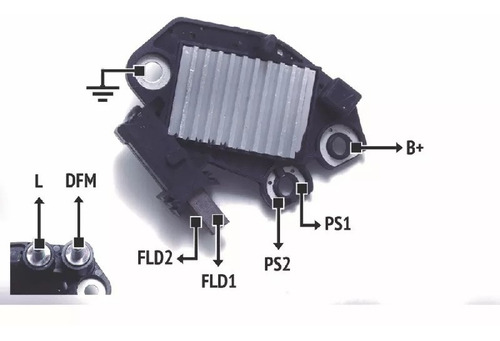 Imagen 4 de 4 de Regulador Voltaje Nosso Peugeot 206 307 Citroen Xsara Picaso