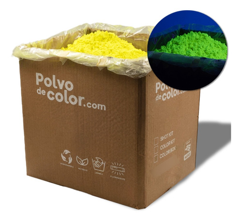 Color Box 10kg - Polvo De Color Polvo Holi Fluorescente