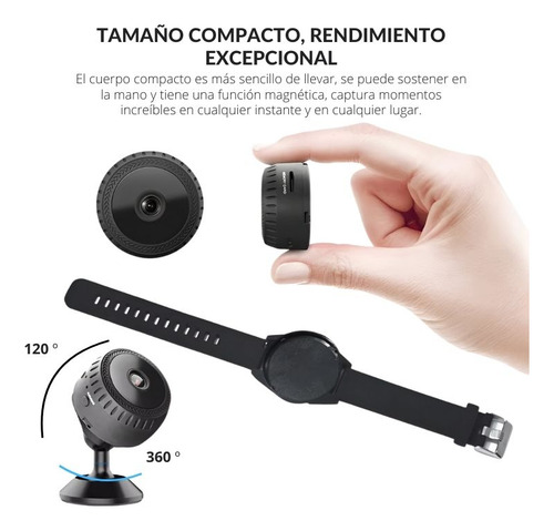 Minicámara Wifi Inalámbrica Multifunción Deportiva 4k